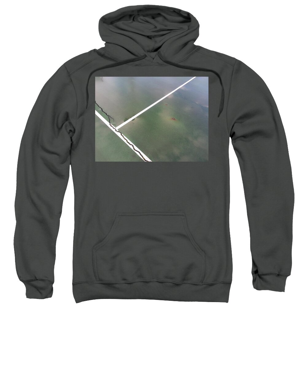 Tennis Sweatshirt featuring the photograph Step on a crack... by Robert Knight