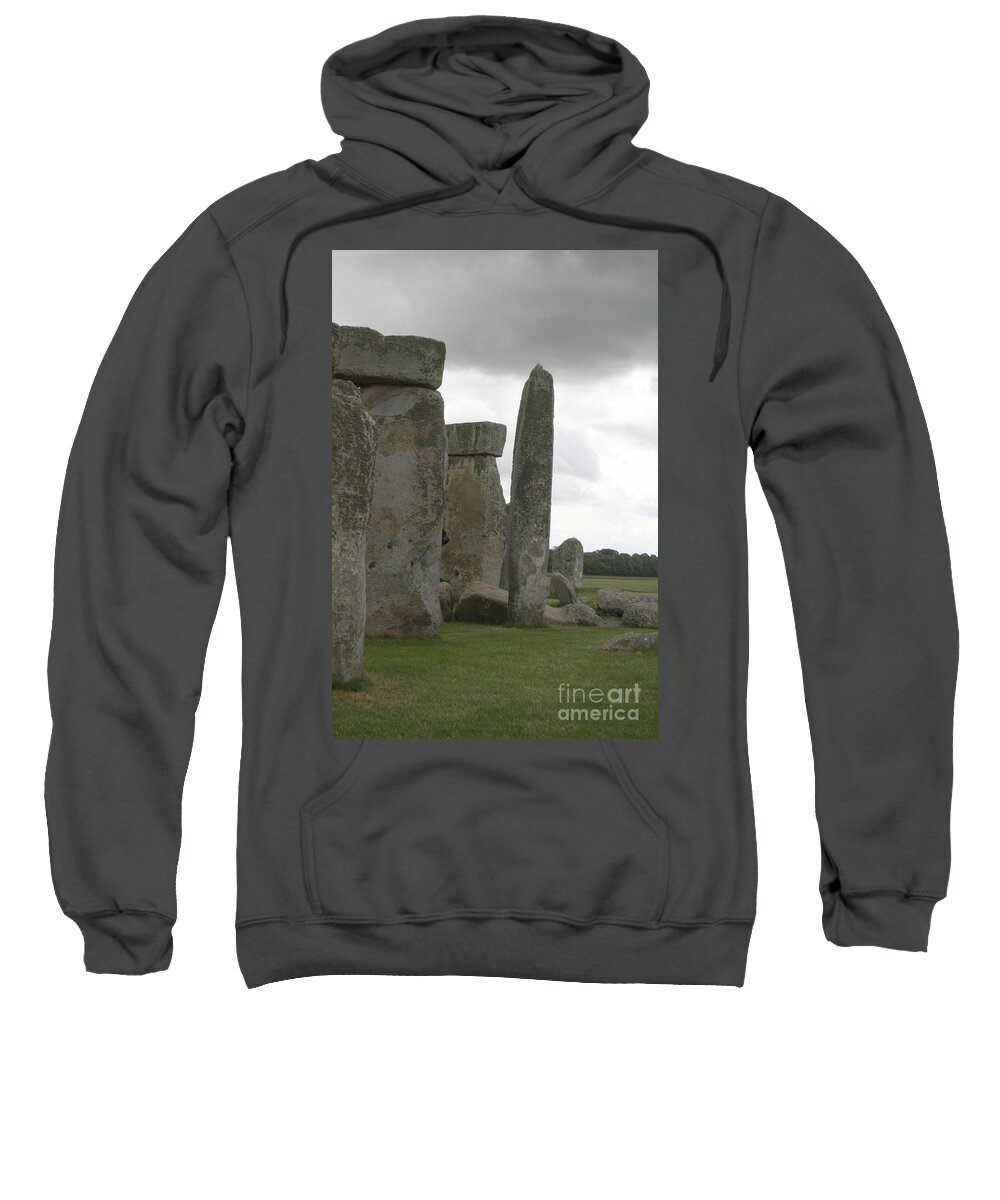 Human Sweatshirt featuring the photograph Stonehenge Side Pillars by Mary Mikawoz