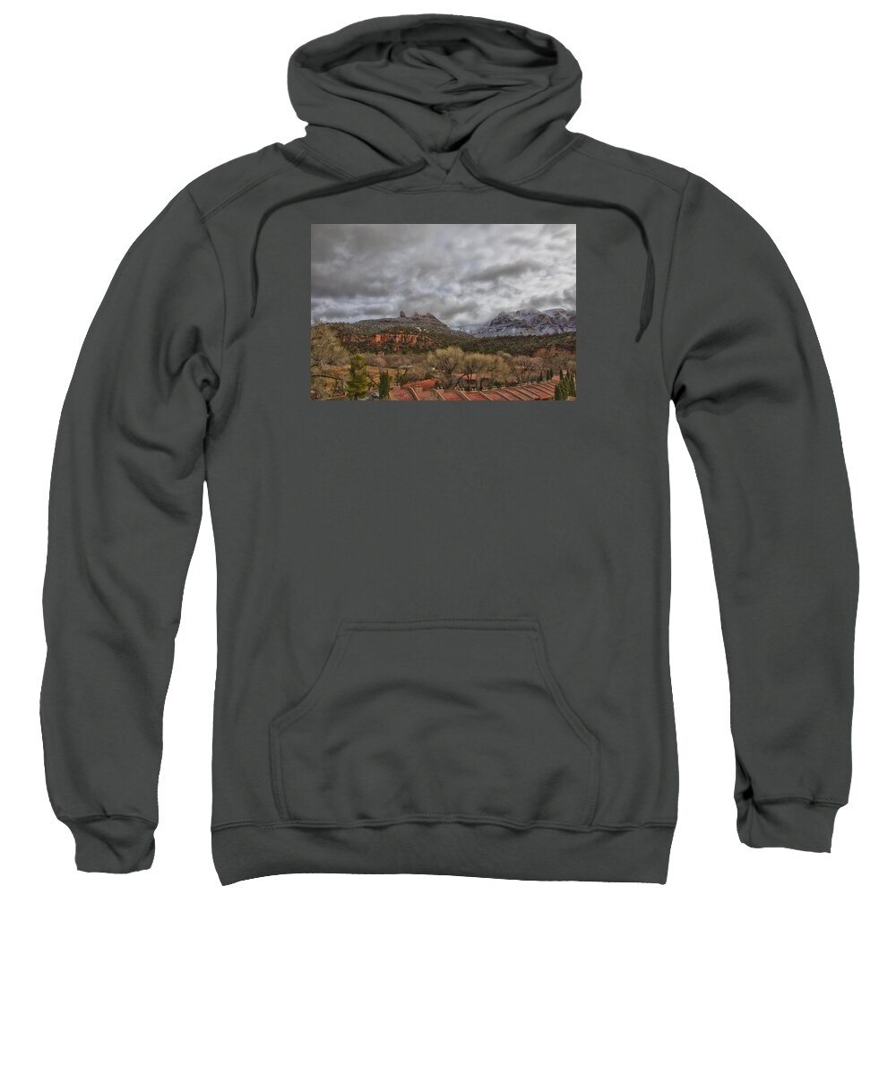 Sedona Sweatshirt featuring the photograph Storm Lifting by Tom Kelly