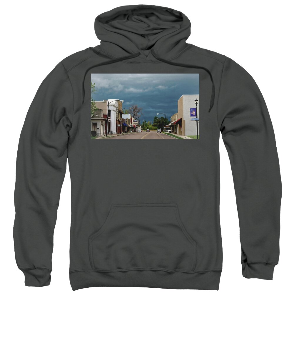 Stormy Clouds Sweatshirt featuring the photograph Stormy Weather in Tiptonville Tn by Bonnie Willis