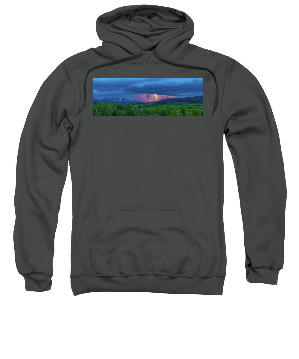 Steamboat Springs Sweatshirt featuring the photograph Storm Peak #1 by Kevin Dietrich