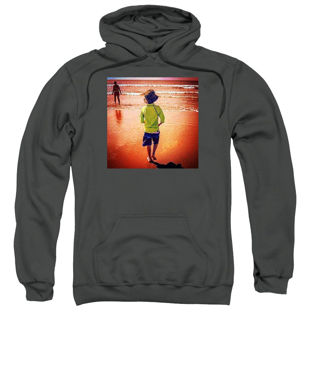 Summer Sweatshirt featuring the photograph Beach Boy by Sharon Halteman