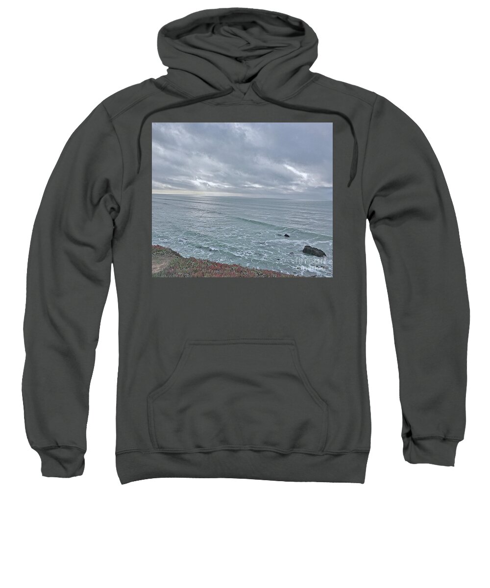 Ocean Sweatshirt featuring the photograph Along the North Coast by Joyce Creswell