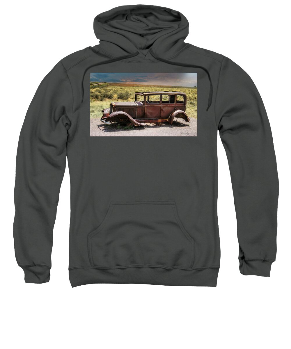 Old Car Sweatshirt featuring the photograph Sun Tanning by Micah Offman