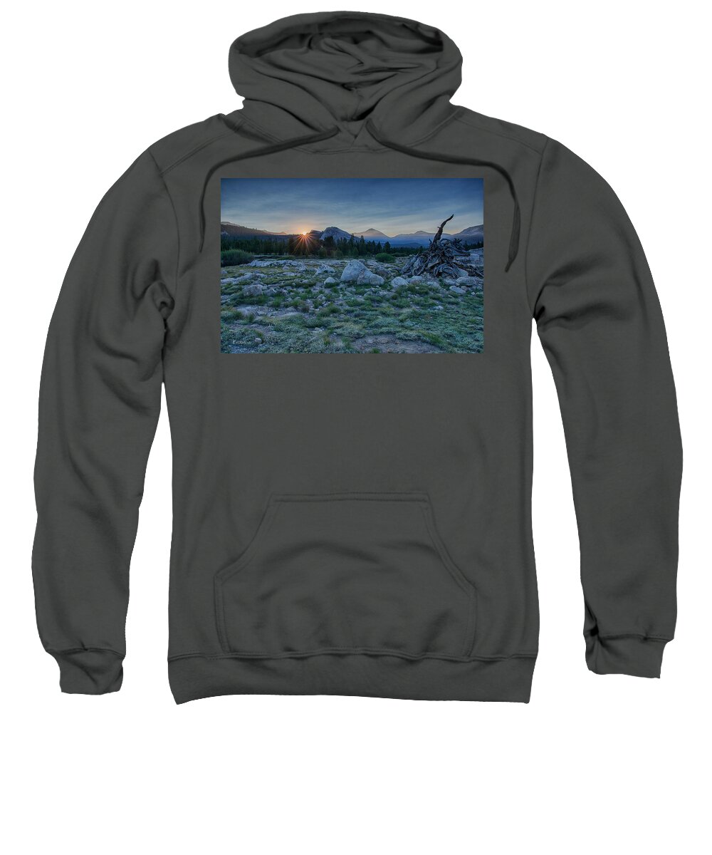 High Sierra Sweatshirt featuring the photograph Sunburst In Tuolumne by Bill Roberts