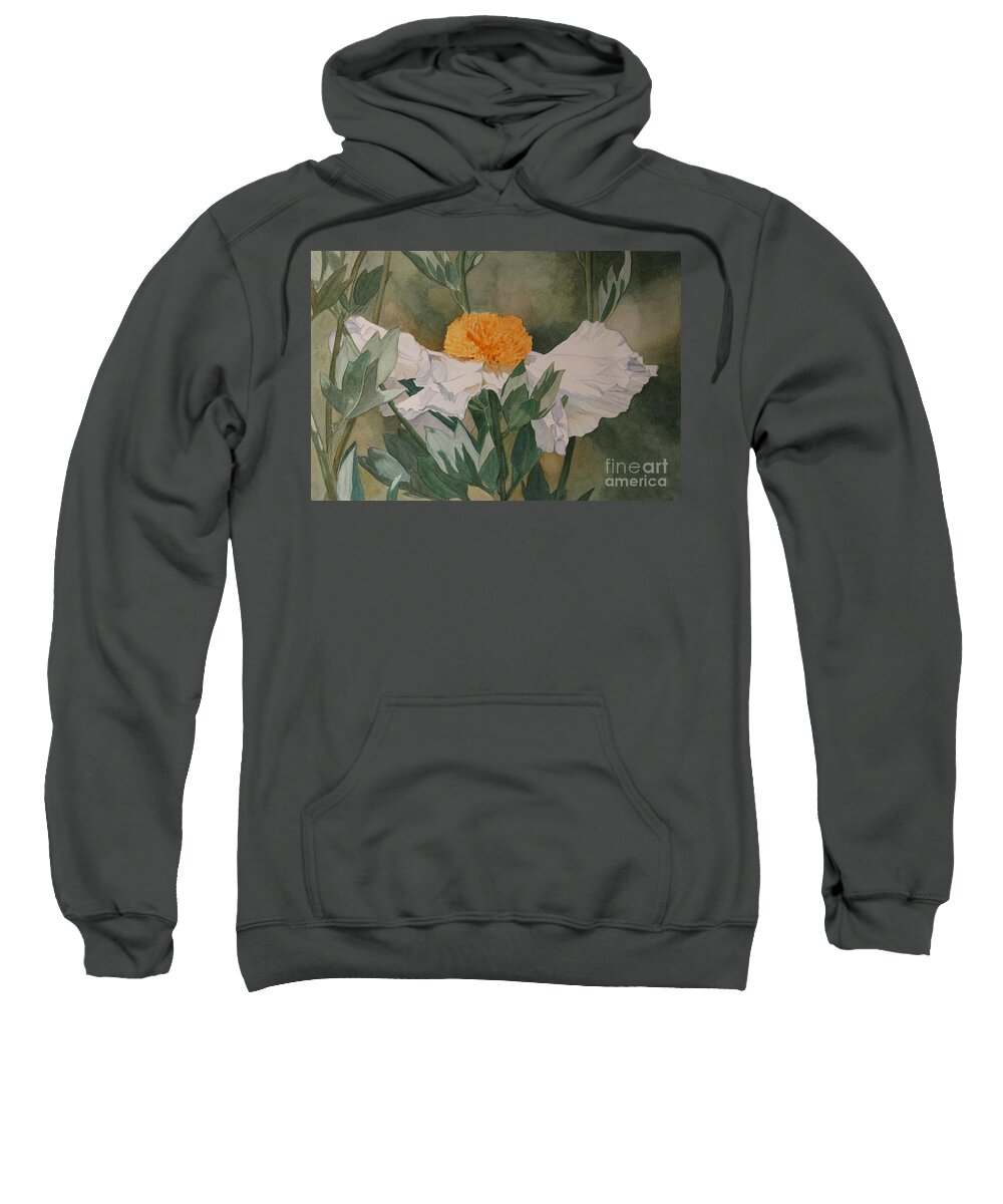 Flowers Sweatshirt featuring the painting Sundancer by Jan Lawnikanis