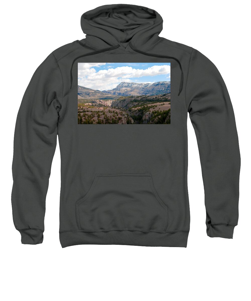 Wy Sweatshirt featuring the photograph Sunlight creek of WY by Troy Stapek