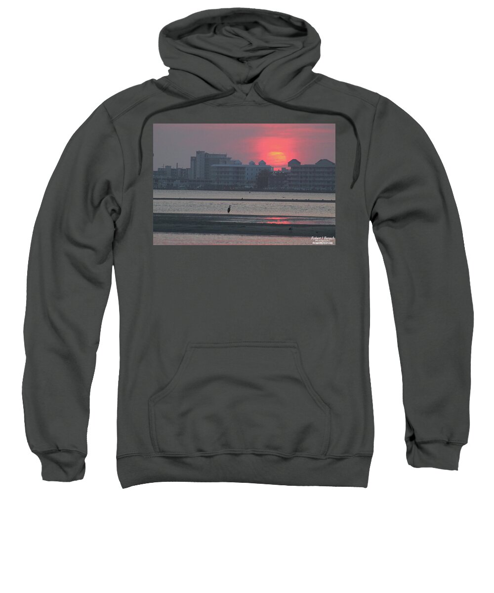 Sun Sweatshirt featuring the photograph Sunrise and Skyline by Robert Banach