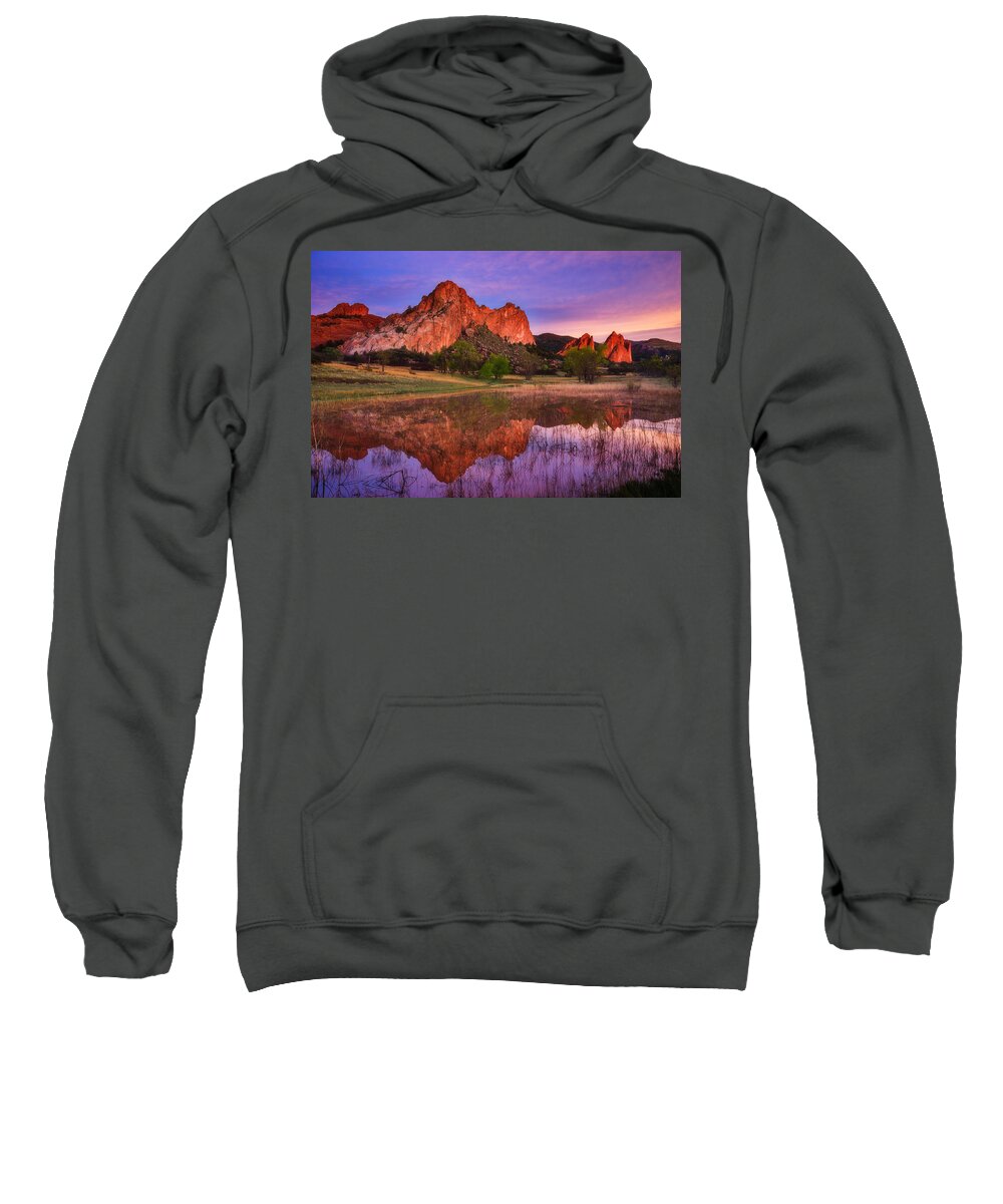 Sunrise Sweatshirt featuring the photograph Sunrise of the Gods by Darren White