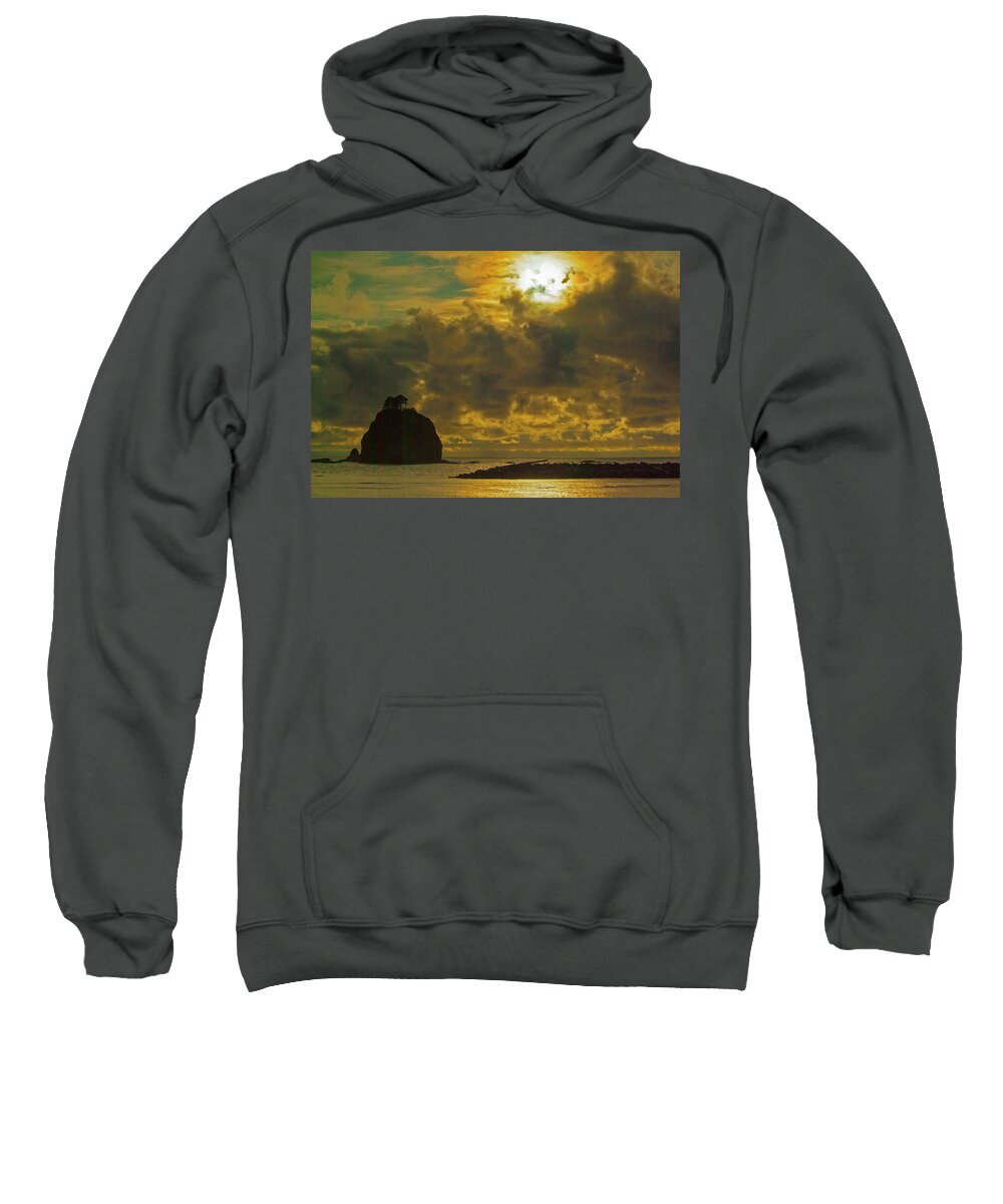 Forks Sweatshirt featuring the photograph Sunset at Jones Island by Dale Stillman