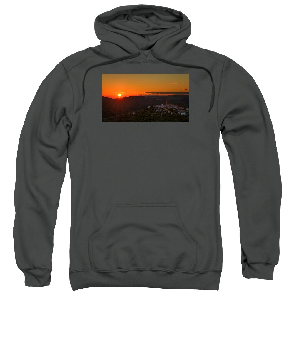 Padna Sweatshirt featuring the photograph Sunset at Padna by Robert Krajnc