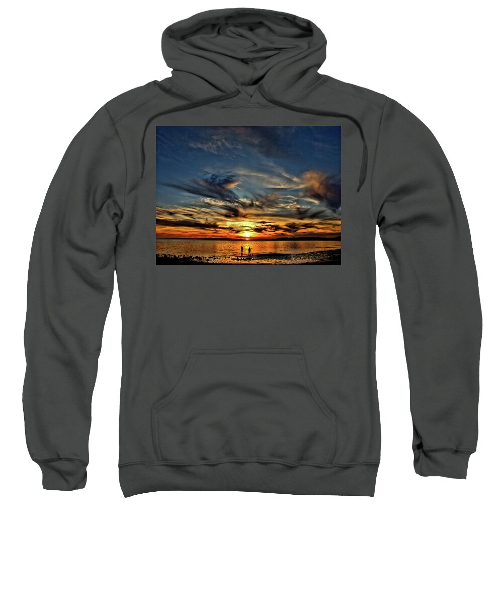 Cape Cod Sweatshirt featuring the photograph Sunset At The Waters Edge by Bruce Gannon