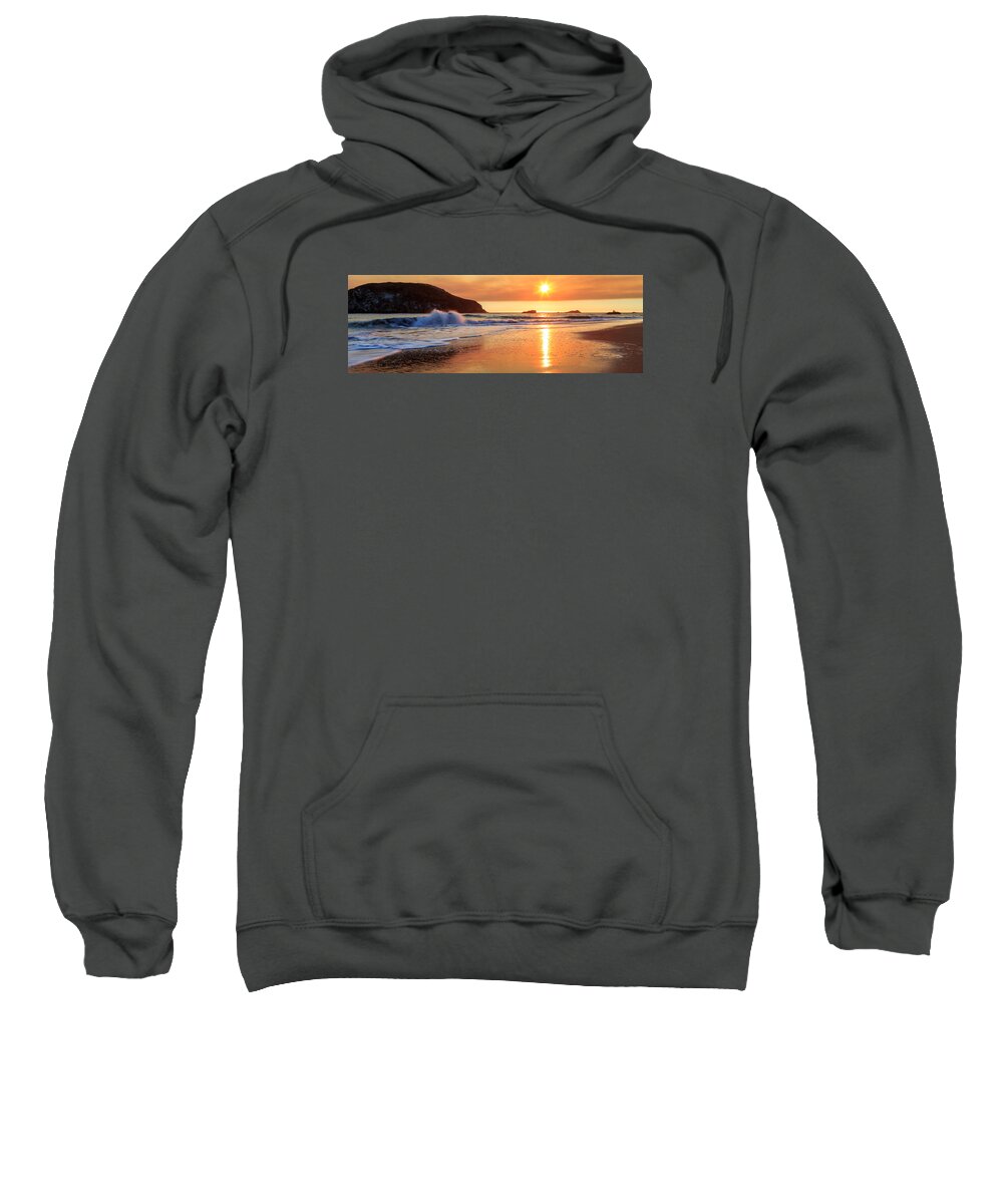 Sand Sweatshirt featuring the photograph Sunset In Brookings by James Eddy