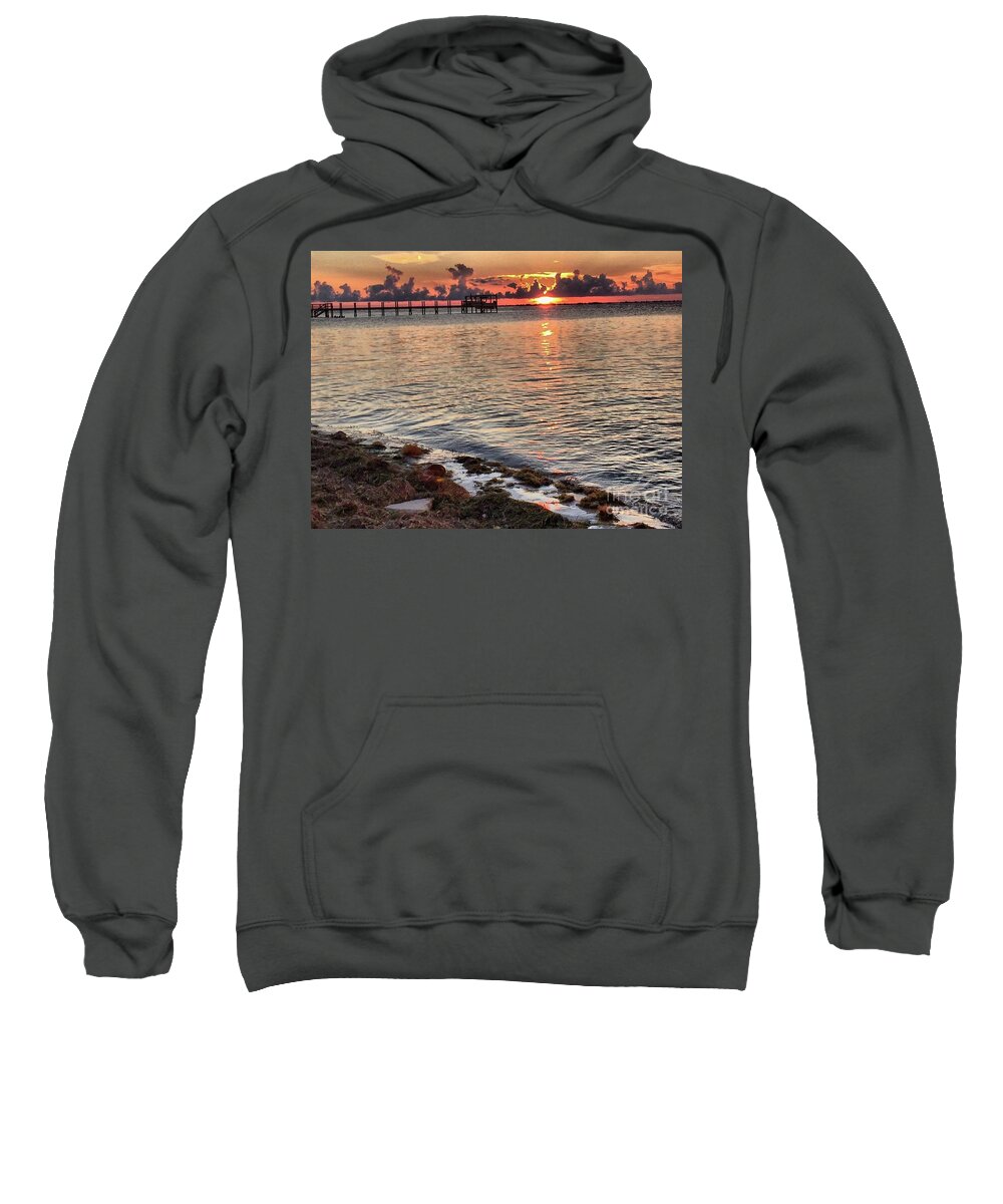 Nature Sweatshirt featuring the photograph Sunset relax by Liz Grindstaff