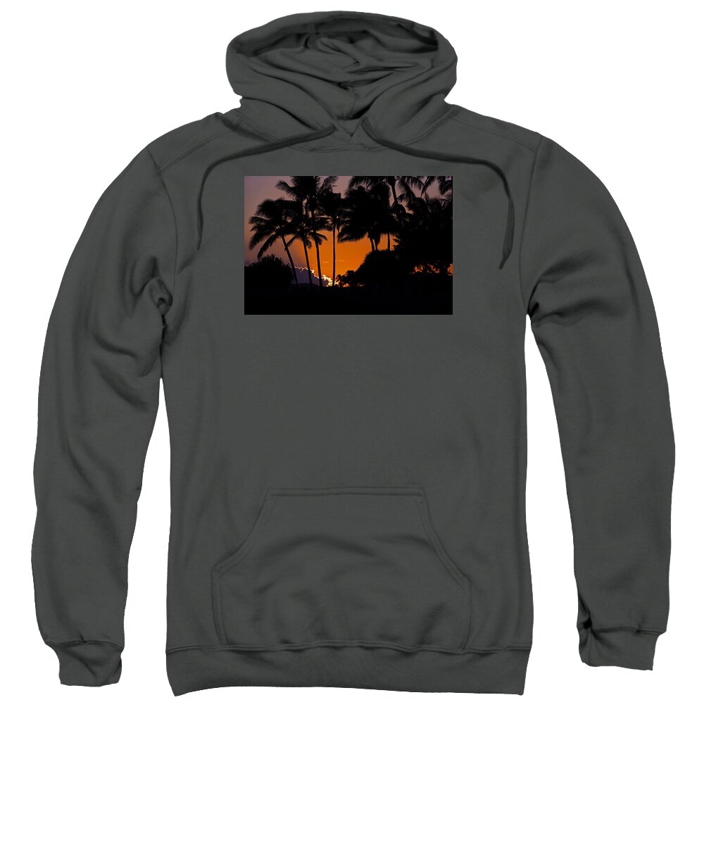 Sunset Sweatshirt featuring the photograph Sunset Silhouette by David Lunde