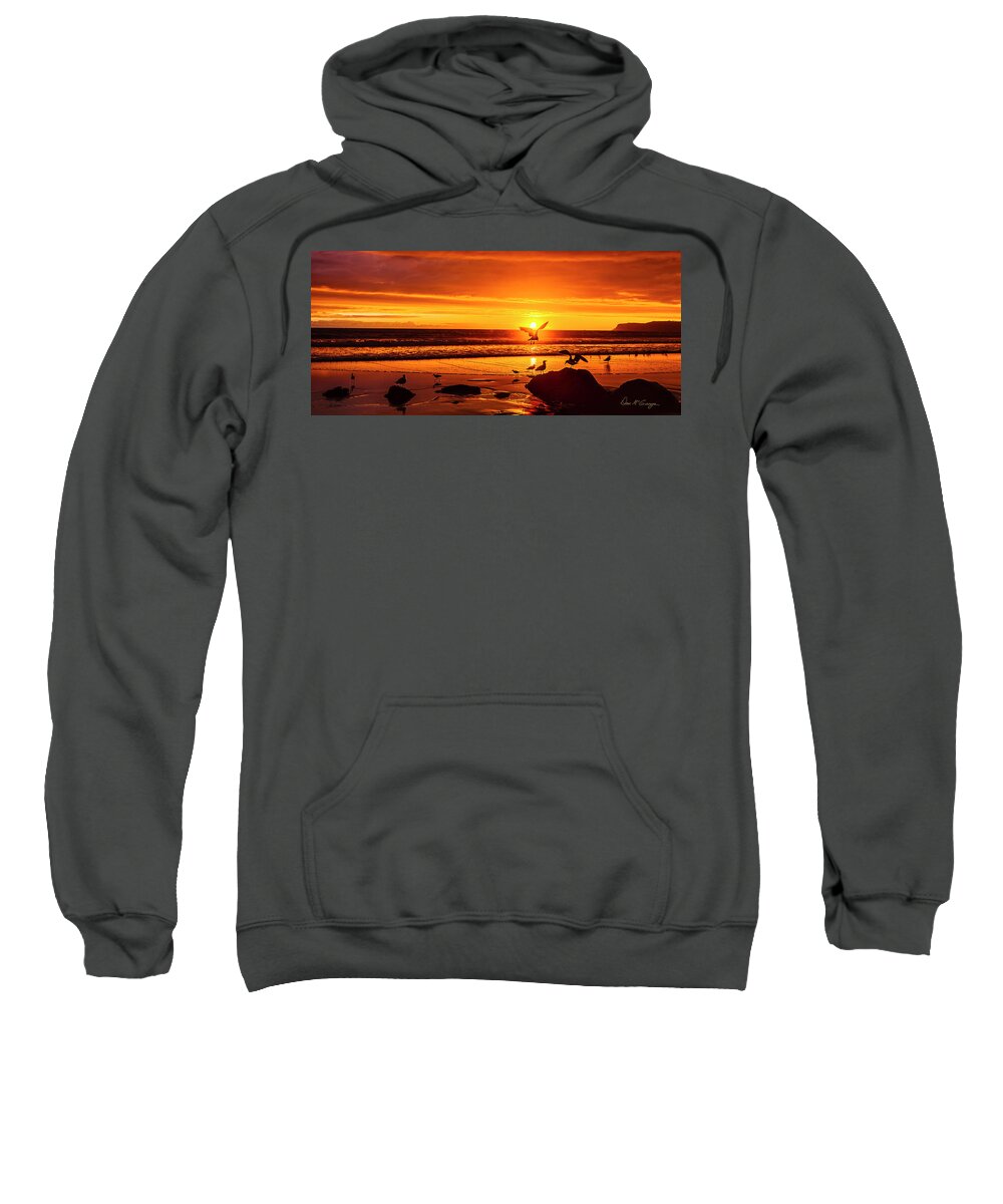 Coronado Sweatshirt featuring the photograph Sunset Surprise Pano by Dan McGeorge