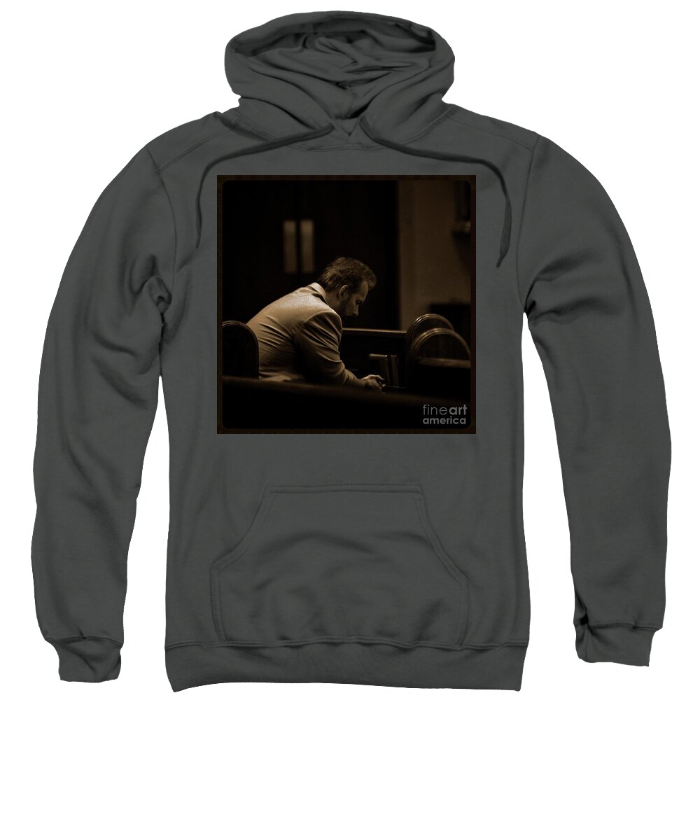 Man Sweatshirt featuring the photograph Surrender - Sqaure by Frank J Casella