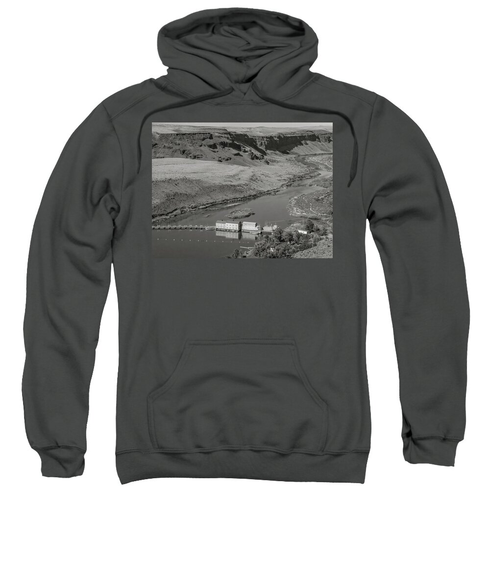 5dii Sweatshirt featuring the photograph Swan Falls Dam by Mark Mille