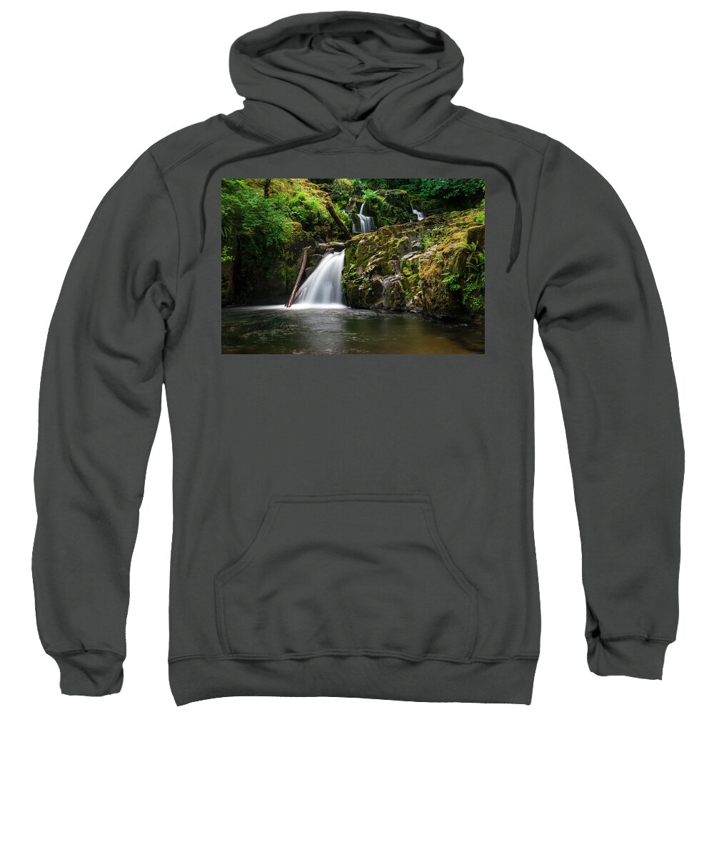 Sweet Creek Sweatshirt featuring the photograph Sweet Creek Cascade No 8 by Rick Pisio
