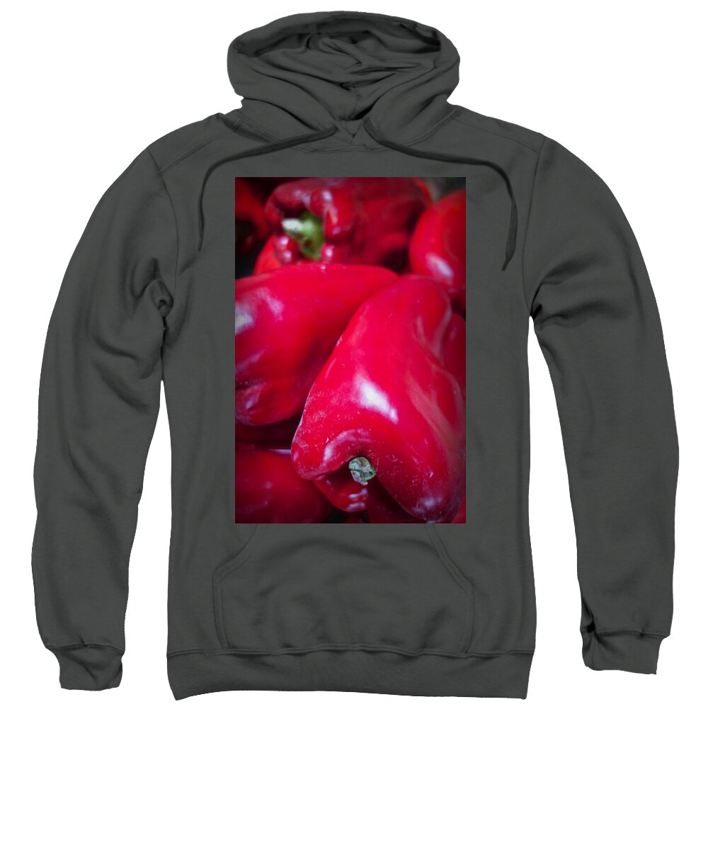 Red Peppers Sweatshirt featuring the photograph Sweet Red Pepper by Joan Reese