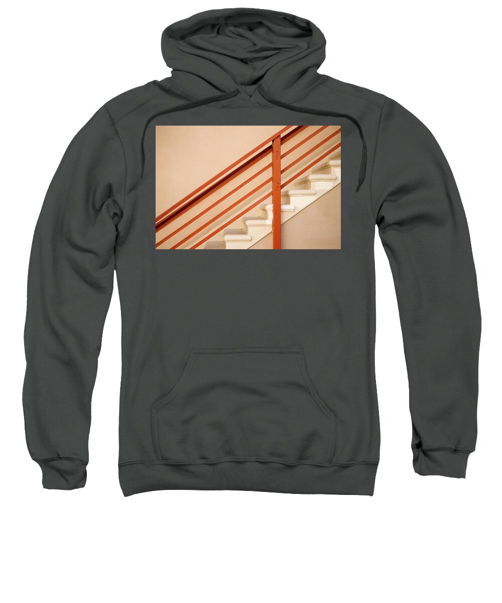 Staircase Sweatshirt featuring the photograph Tan Stairs Venice Beach California by David Smith