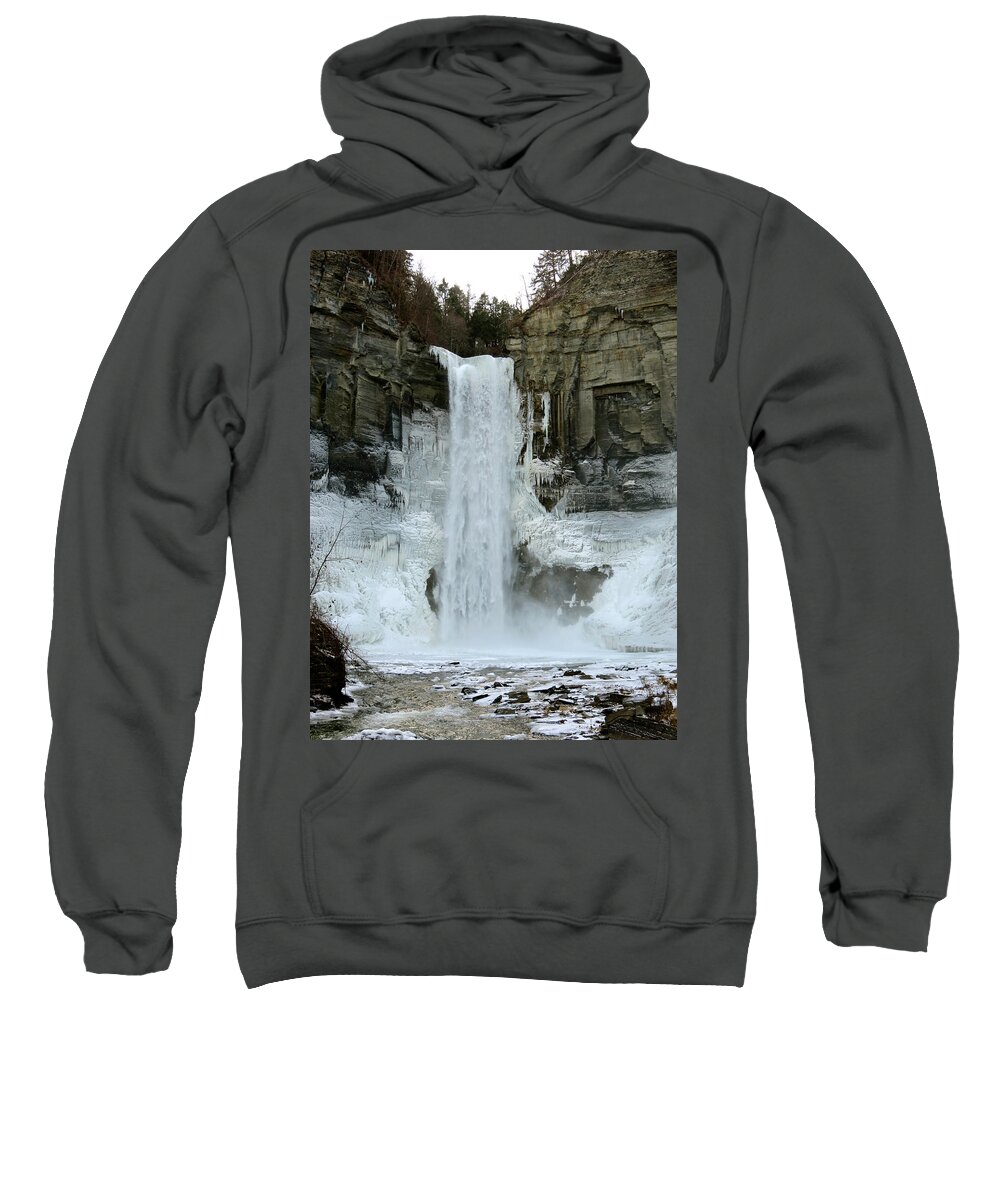 Taughannock Sweatshirt featuring the photograph Taughannock Falls by Azthet Photography