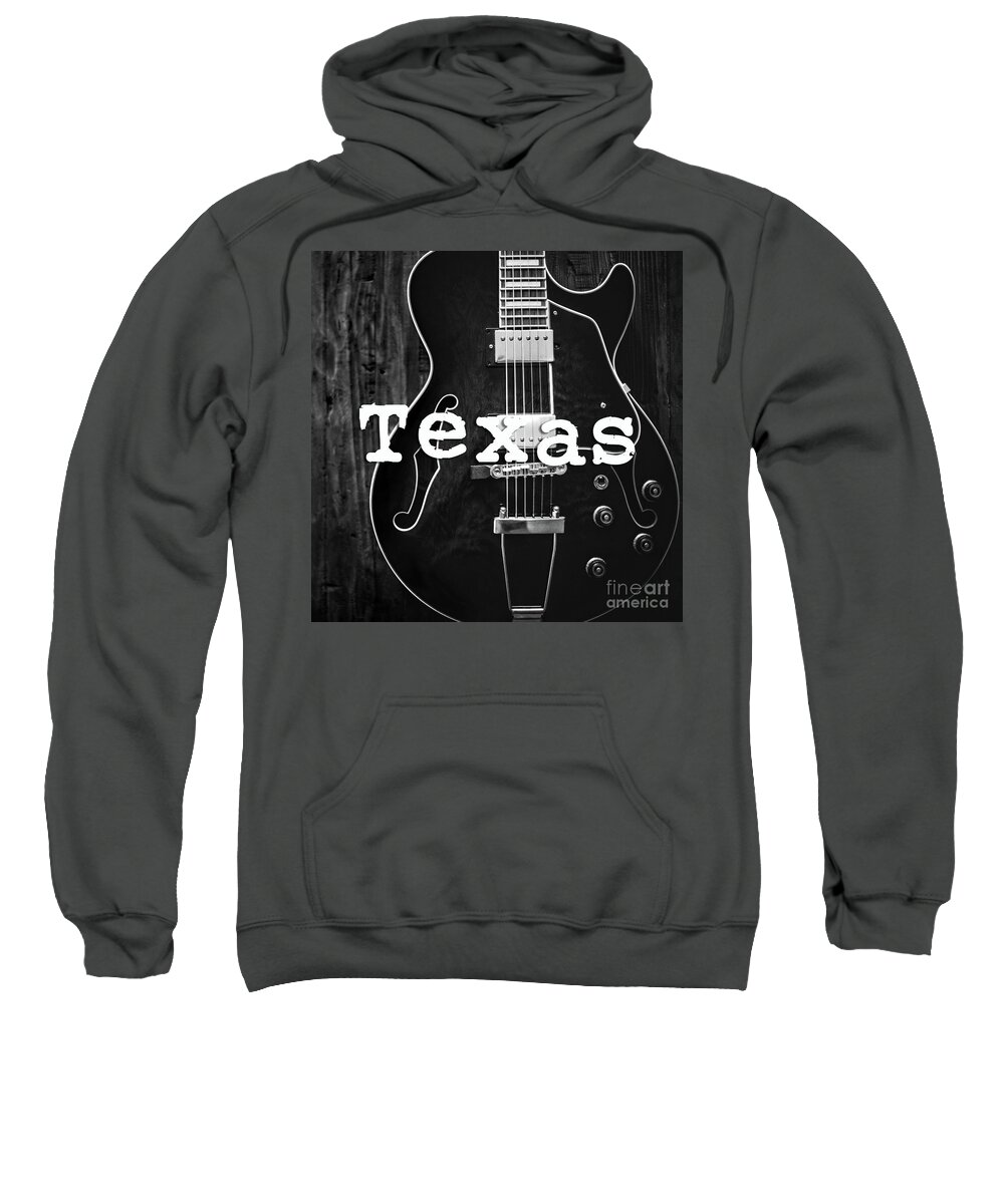 Texas Sweatshirt featuring the photograph Texas Guitar by Edward Fielding