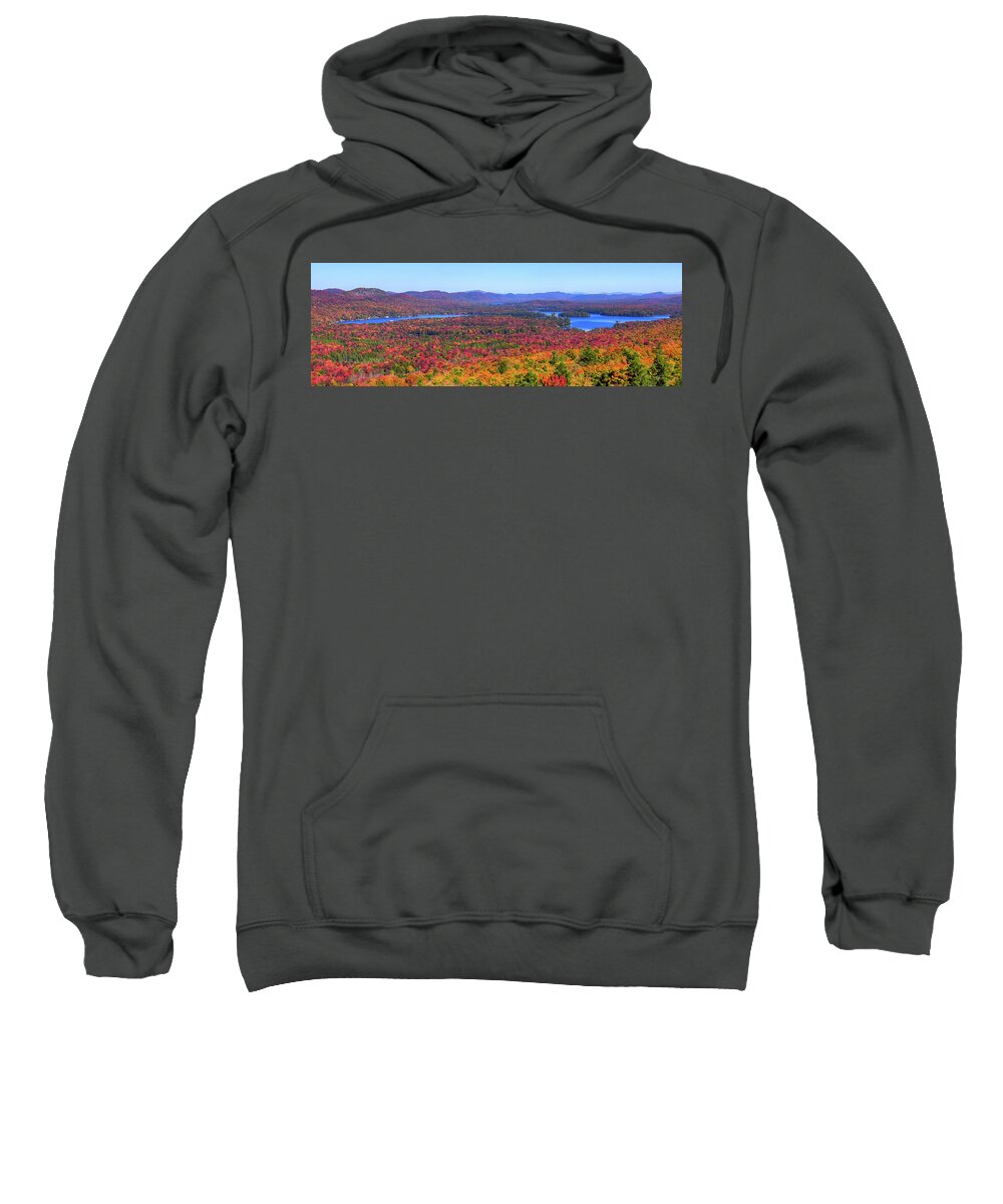Autumn Landscapes Sweatshirt featuring the photograph The Fulton Chain of Lakes by David Patterson