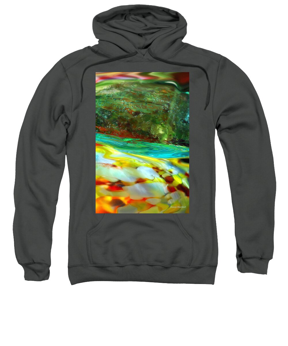 Glass Sweatshirt featuring the photograph The Glass Tide by Donna Blackhall