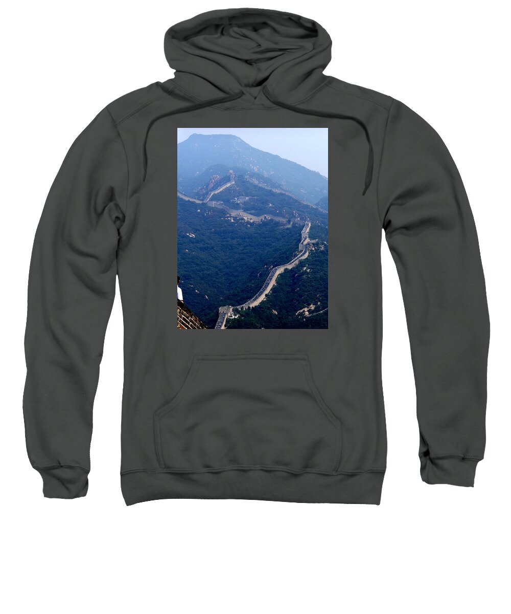 China Sweatshirt featuring the photograph The Great Wall by Darcy Dietrich