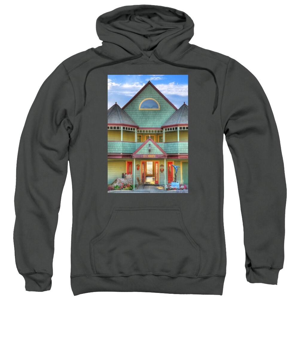 Lobby Sweatshirt featuring the photograph The Lobby Entrance by Mathias 