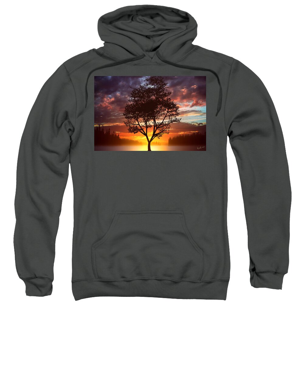 Sunrise Sweatshirt featuring the photograph The Lone Sentinel by Lisa Lambert-Shank