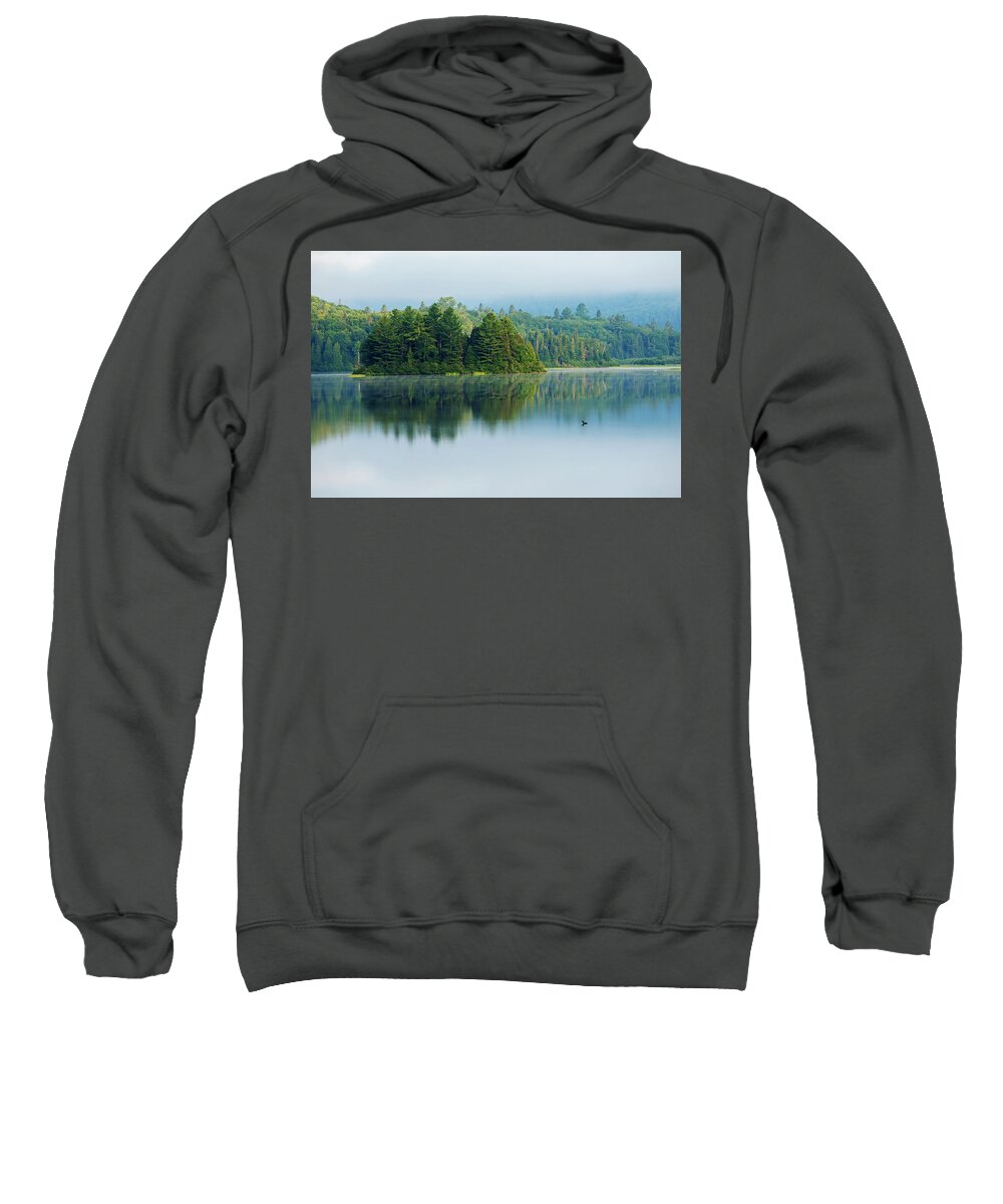 Mont Sweatshirt featuring the photograph The Lonely Loon by Mircea Costina Photography