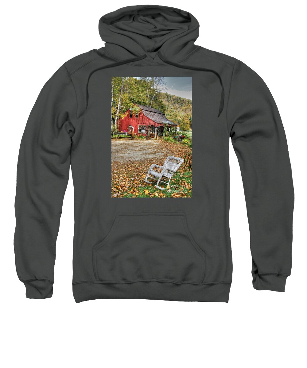 Massachusetts Sweatshirt featuring the photograph The Old Country Store by David Birchall