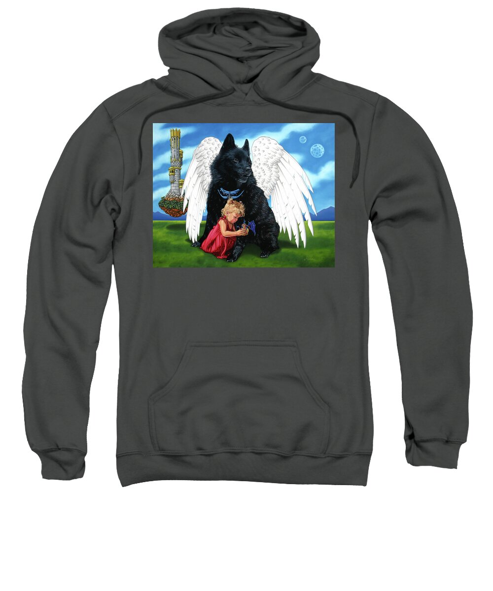  Sweatshirt featuring the painting The Playmate by Paxton Mobley