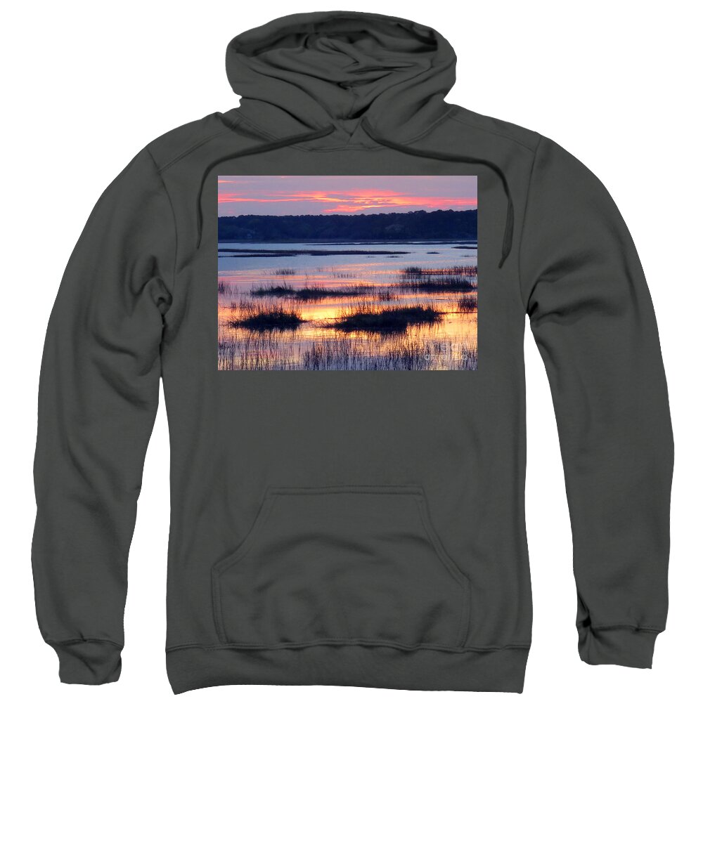 Sunset Sweatshirt featuring the photograph The Sky is on Fire by Rick Locke - Out of the Corner of My Eye