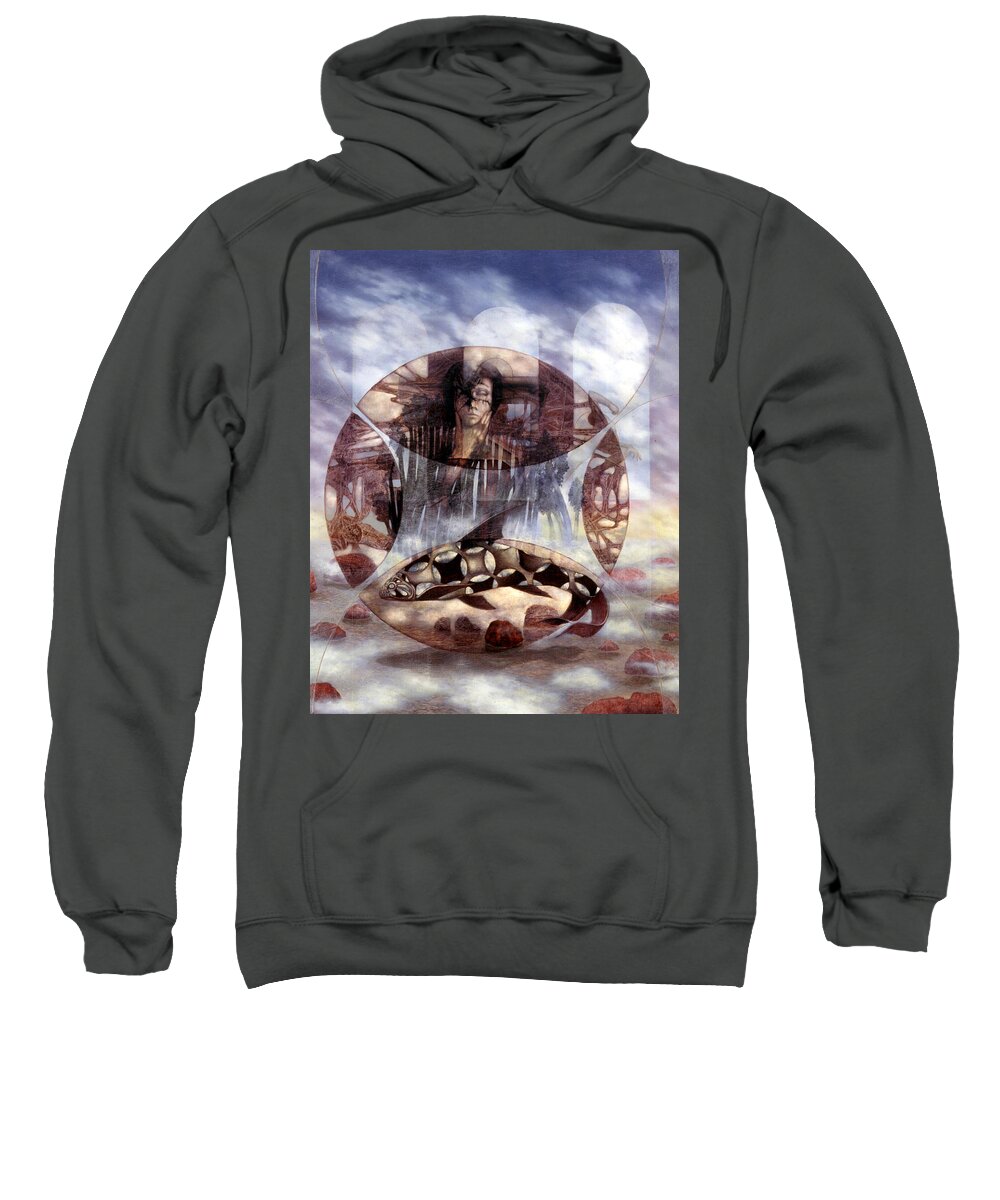 Water Sweatshirt featuring the painting The Source by William Stoneham