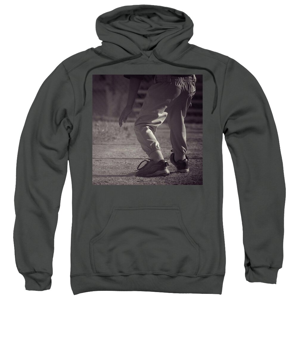 Baseball Sweatshirt featuring the photograph The Steal #1 by Leah McPhail