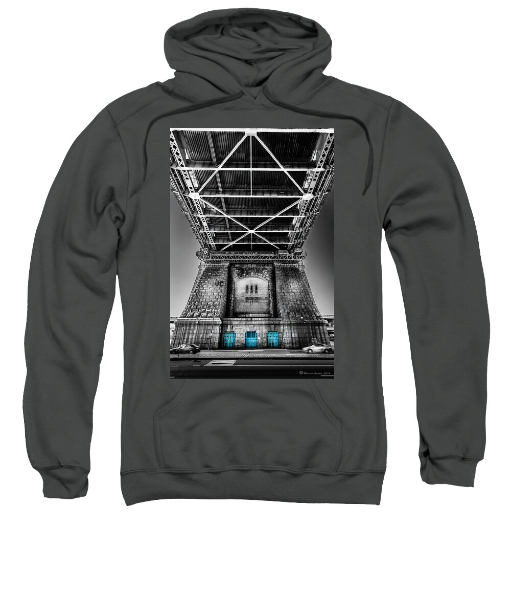 Marvin Saptes Sweatshirt featuring the photograph The Three Blue Doors by Marvin Spates