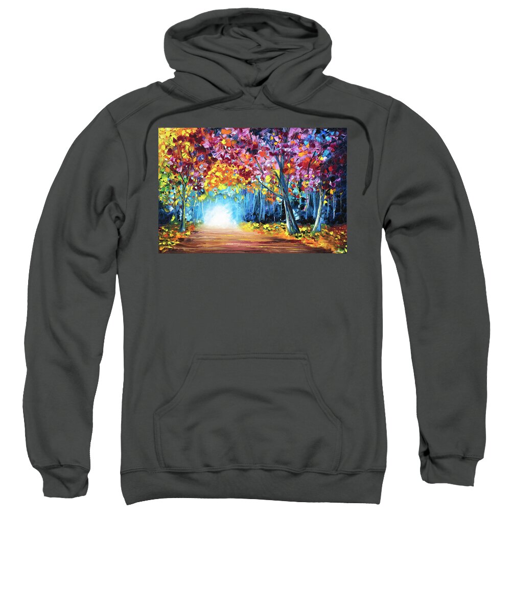 The Sweatshirt featuring the painting The Way Home, vol.1 by Nelson Ruger