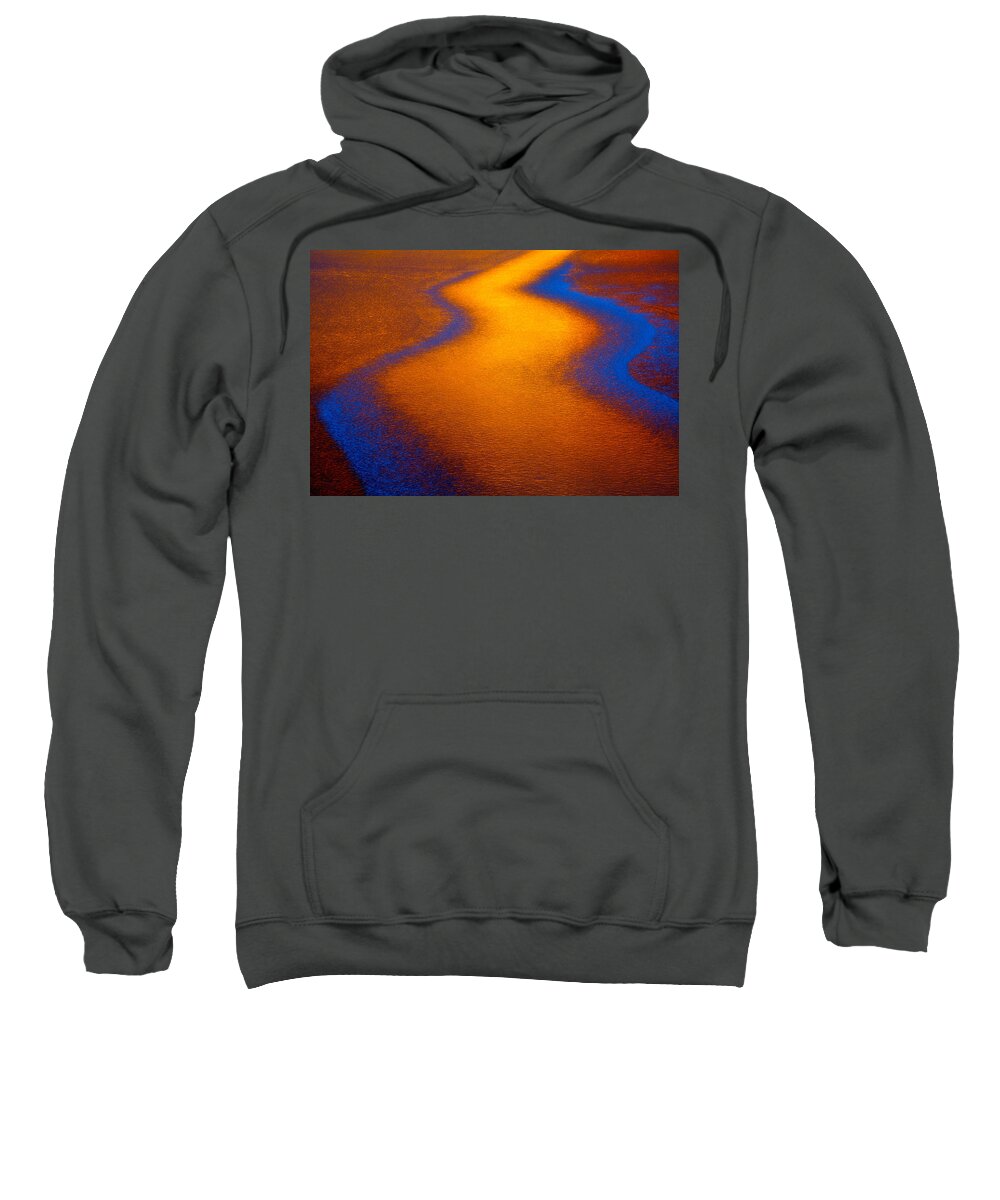 Winter Abstracts Sweatshirt featuring the photograph The Yellow Brick Road Revisited #2 by Irwin Barrett