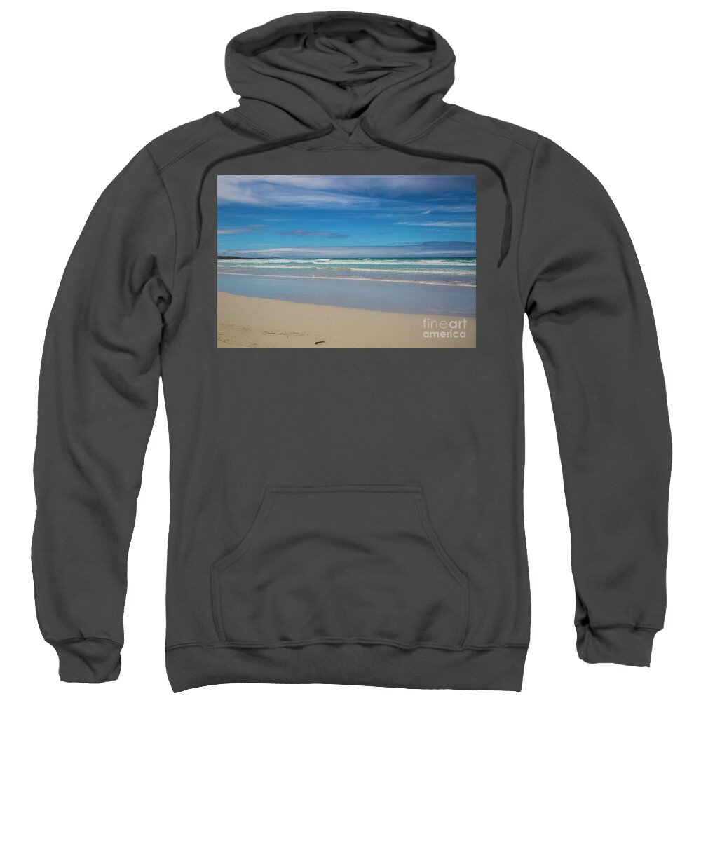 Beach Sweatshirt featuring the photograph There's Something About a Beach by Kathy McClure