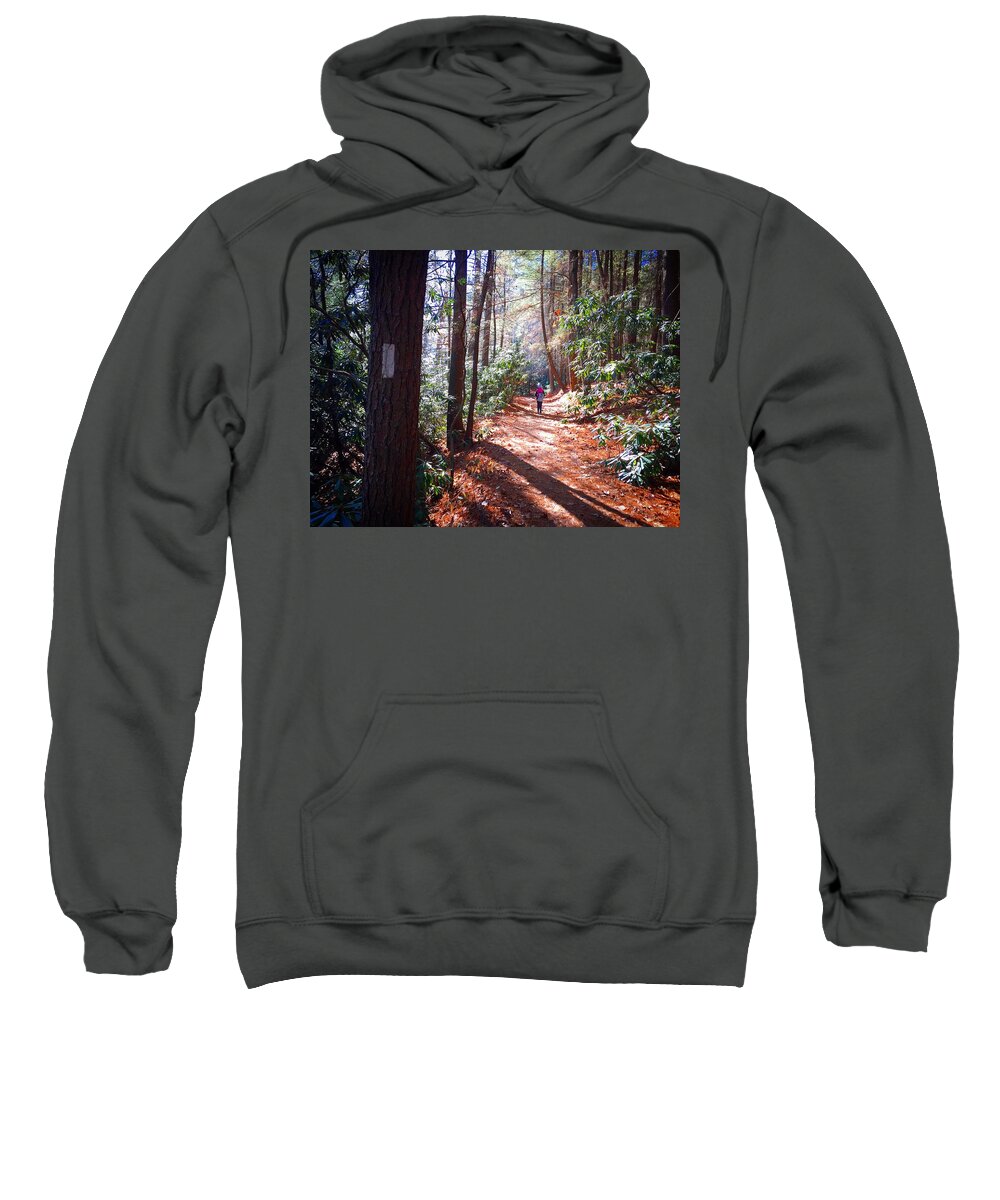 Trails Sweatshirt featuring the photograph Three Forks by Richie Parks
