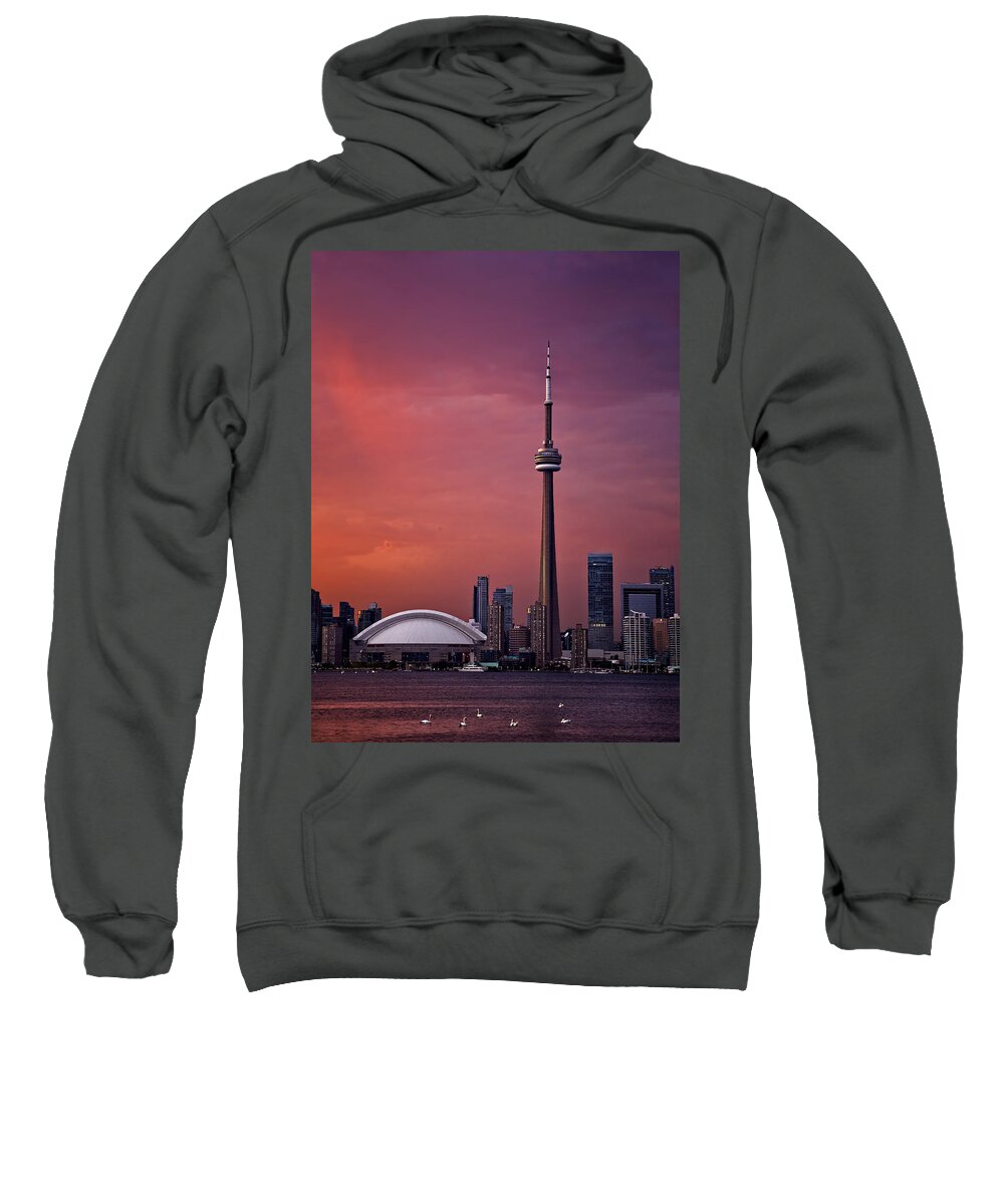 Toronto Sunset Sweatshirt featuring the photograph Toronto Sunset by Ian Good