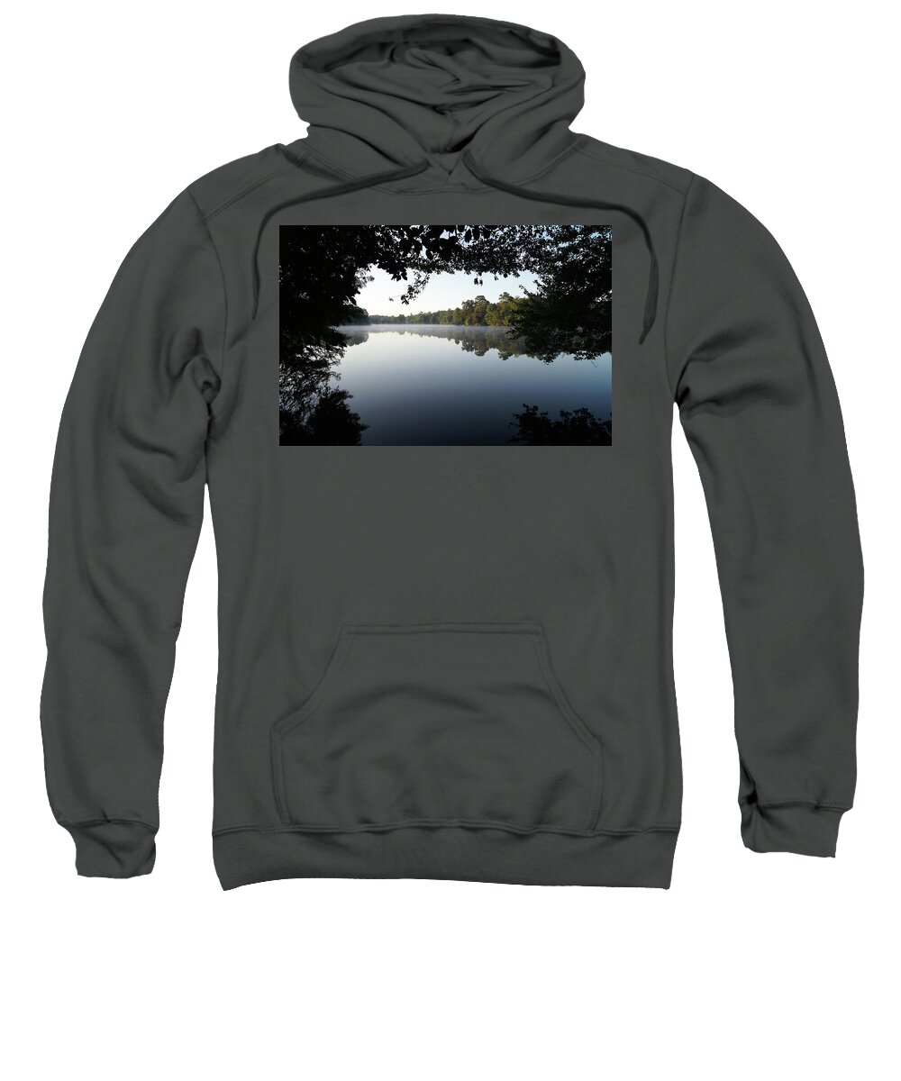 Trap Sweatshirt featuring the photograph Trap Pond Morning #14 by Raymond Magnani