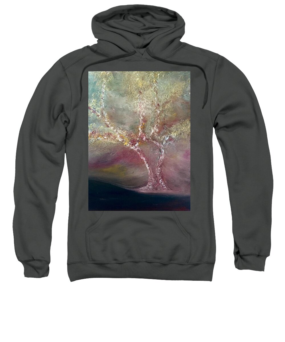 Tree Sweatshirt featuring the painting Tree by Dennis Ellman