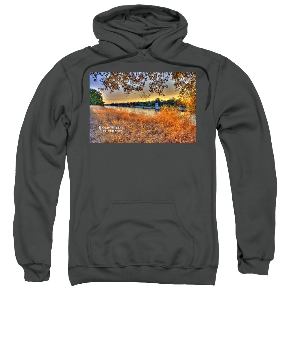 Tower Sweatshirt featuring the photograph Tree-lined Sunset by Randy Wehner