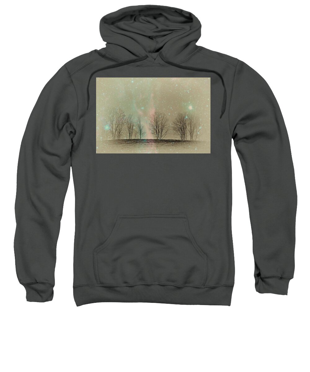 Trees Sweatshirt featuring the photograph Tress in Starlight by Phyllis Meinke