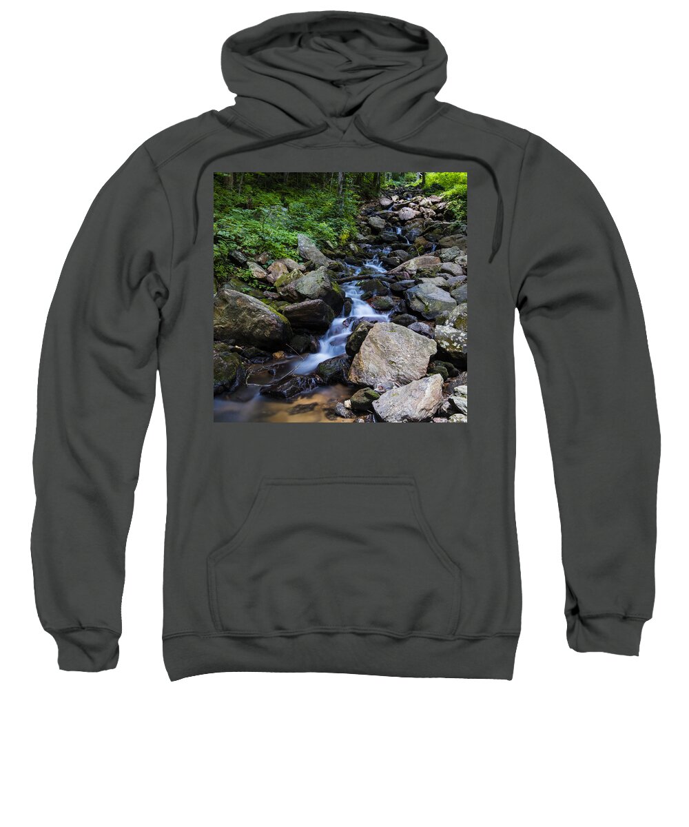 Water Sweatshirt featuring the photograph Trickling Mountain Brook by Sean Allen