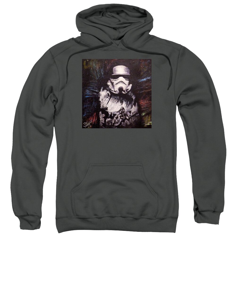 Storm Sweatshirt featuring the painting Trooper by Dan Wagner